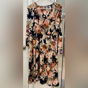 Floral Long Sleeve Dress